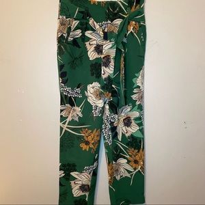 Printed Floral Straight Leg Pants